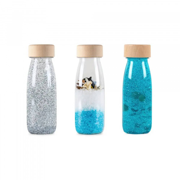 Lot de 3 bouteilles sensorielles ice Petit boum
