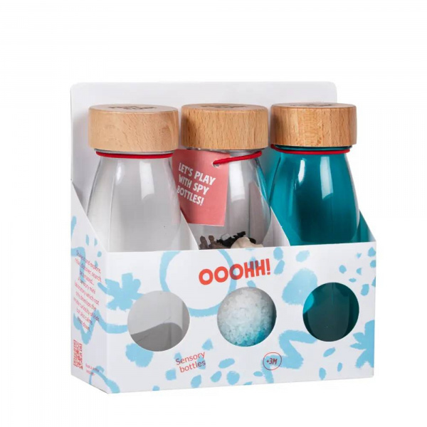 Lot de 3 bouteilles sensorielles ice Petit boum