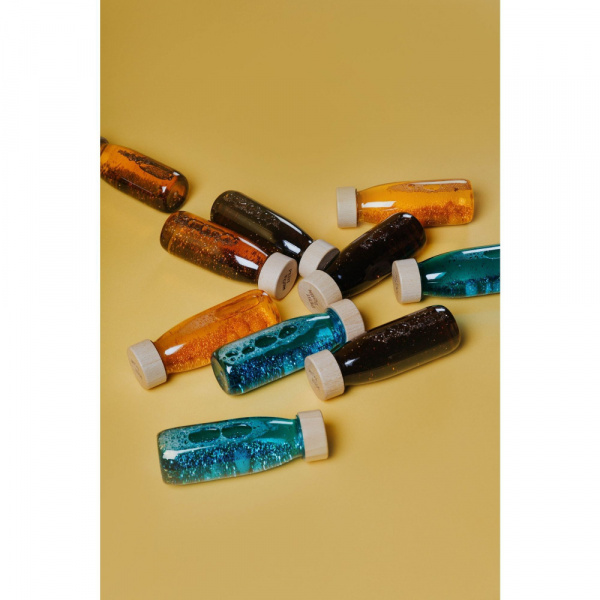 Bouteille sensorielle float turquoise Petit boum