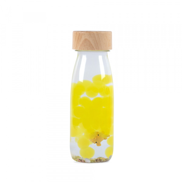 Bouteille sensorielle sound poisson jaune Petit boum