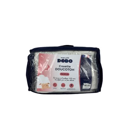 Les imparfaits - couette bébé 75x120 blanc