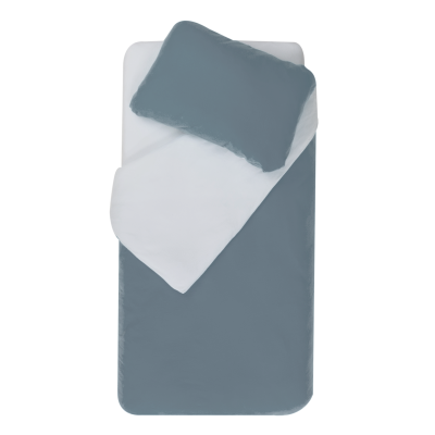 Parure housse de couette + taie d'oreiller 100x140cm / 40x60 cm ocean / light blue