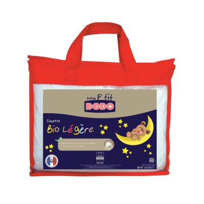 Couette bébé bio 75x120 cm blanc