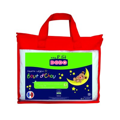 Couette bébé légère bout d'chou 75x120 cm blanc