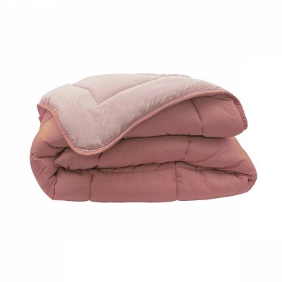 Couette bicolore été 100 x 140 blush/ash roses