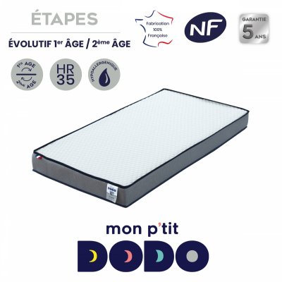 Matelas etapes evolutif stature 70x140 cm