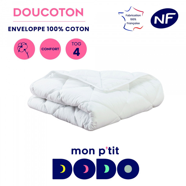 Les imparfaits - couette bébé 75x120 blanc P'tit dodo