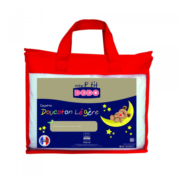 Couette bébé bio 75x120 cm blanc P'tit dodo