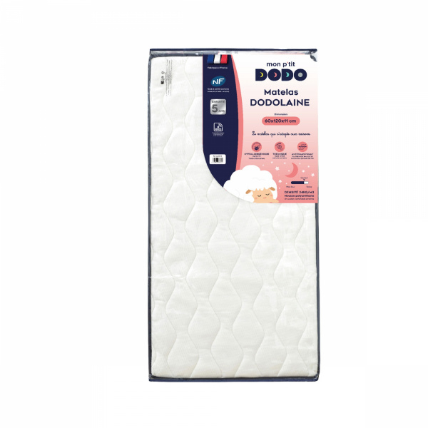 Matelas dodotendre (face été/face hiver) 60x120 cm P'tit dodo