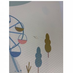 Les imparfaits - tapis de jeu réversible 2 en 1 eevaa village terrazzo Play & go