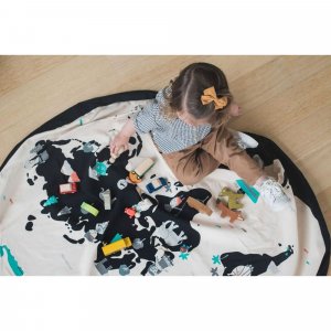 Grand sac à jouets / tapis de jeu 2 en 1 Play & go