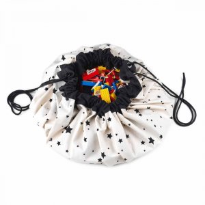 Grand sac à jouets / tapis de jeu 2 en 1 carte du monde Play & go