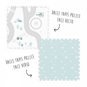 Tapis de jeu réversible 2 en 1 eevaa Play & go