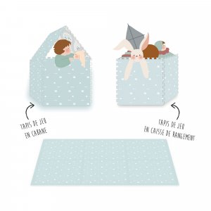 Tapis de jeu réversible 2 en 1 eevaa Play & go