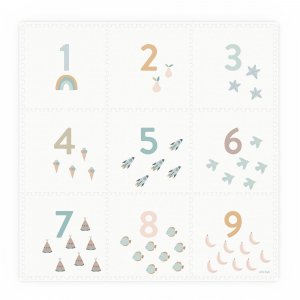 Tapis de jeu réversible 2 en 1 eevaa numbers Play & go