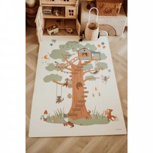 Tapis de jeu réversible 2 en 1 eevaa treehouse Play & go