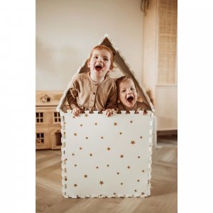Tapis de jeu réversible 2 en 1 eevaa treehouse Play & go