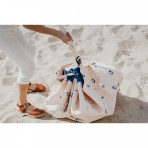 Grand sac à jouets d'extérieur / tapis de jeu 2 en 1 balloon Play & go