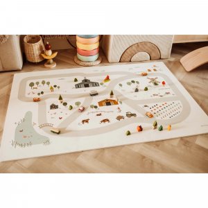 Tapis de jeu réversible 2 en 1 eevaa farm Play & go