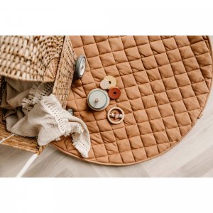 Sac à jouets / tapis d'éveil 2 en 1 en coton bio tawny brown Play & go