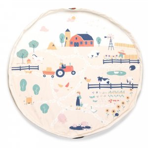 Grand sac à jouets / tapis de jeu 2 en 1 ferme Play & go