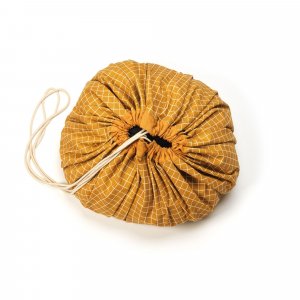 Grand sac à jouet / tapis d'éveil 2 en 1 organic gridmustard Play & go