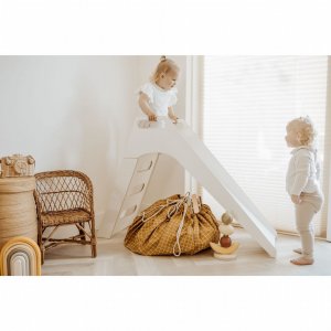 Grand sac à jouet / tapis d'éveil 2 en 1 organic gridmustard Play & go