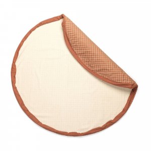 Grand sac à jouet / tapis d'éveil 2 en 1 organic gridbrown Play & go