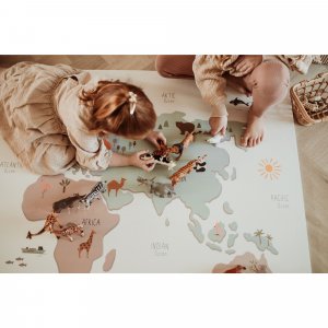 Tapis de jeu réversible 2 en 1 eevaa world Play & go