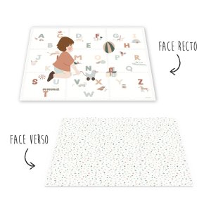 Tapis de jeu réversible 2 en 1 eevaa alphabet Play & go