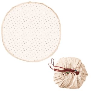 Grand sac à jouet / tapis de jeu 2 en 1 - ecru. light red. light green Play & go