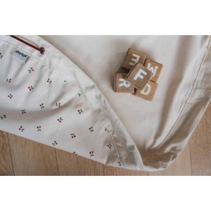 Grand sac à jouet / tapis de jeu 2 en 1 - ecru. light red. light green Play & go