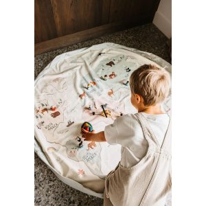 Grand sac à jouet / tapis de jeu 2 en 1 - worldmap colors Play & go
