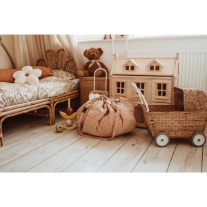 Sac à jouets / tapis d'éveil 2 en 1 noomad soft fleuri Play & go