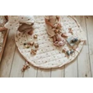 Sac à jouets / tapis d'éveil 2 en 1 en coton bio - dusty blue Play & go