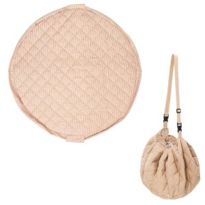 Sac à jouets / tapis d'éveil 2 en 1 noomad soft brown stripes Play & go