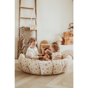 Tapis de jeu / nid de bébé 2 en 1 organic bloom rabbit Play & go