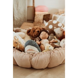 Tapis de jeu / nid de bébé 2 en 1 organic bloom brown stripes Play & go