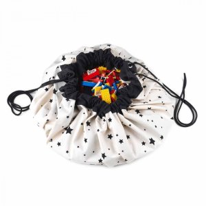 Grand sac à jouet / tapis de jeu 2 en 1 - carte du monde Play & go