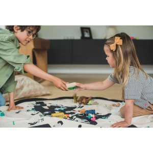 Grand sac à jouet / tapis de jeu 2 en 1 - carte du monde Play & go