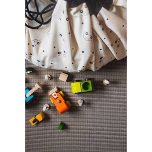 Grand sac à jouet / tapis de jeu 2 en 1 - ecry. black Play & go