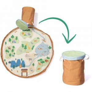 Panier de rangement + tapis de jeu - soo zoo Play & go