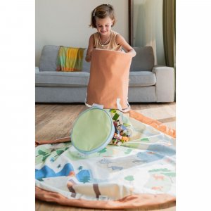 Panier de rangement + tapis de jeu - soo zoo Play & go