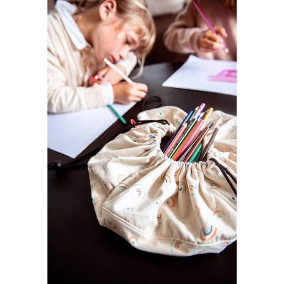 Petit sac à jouets / tapis de jeu 2 en 1 rainbow