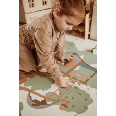 Tapis de jeu réversible 2 en 1 eevaa treehouse