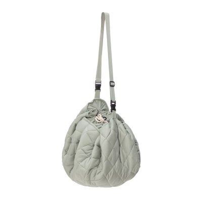 Sac à jouets / tapis d'éveil 2 en 1 en coton bio meadow green