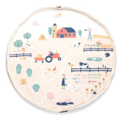 Grand sac à jouets / tapis de jeu 2 en 1 ferme