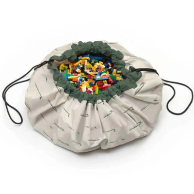 Grand sac à jouet / tapis de jeu 2 en 1 - crocodile