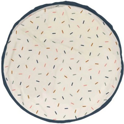 Grand sac à jouet / tapis de jeu 2 en 1 - confetti