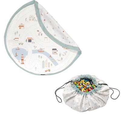 Grand sac à jouet / tapis de jeu 2 en 1 - city